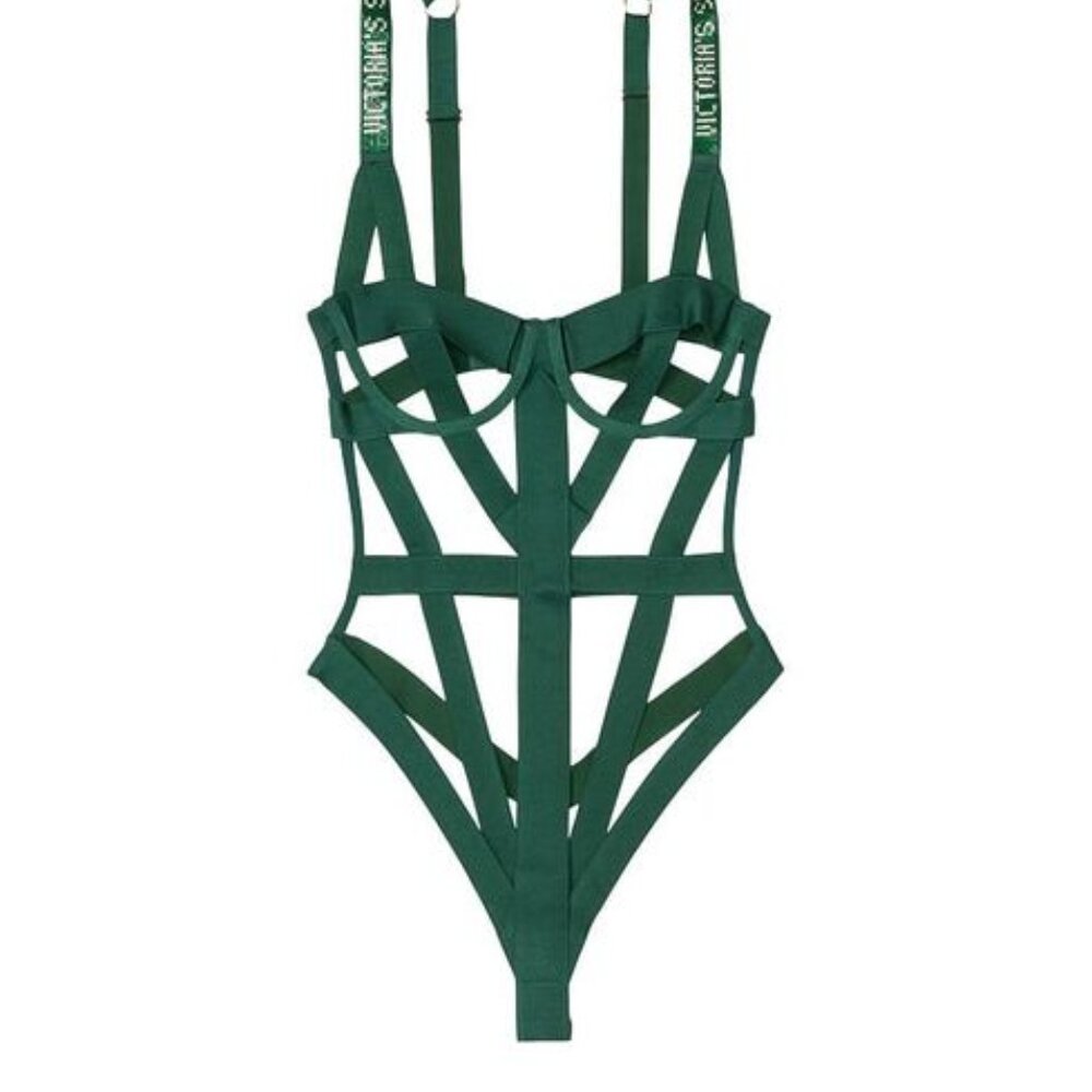 Victoria's Secret Shine Strap Strappy Teddy M